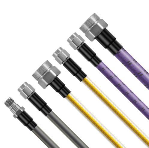 Low loss stabilized amplitude stabilized phase cable assembly