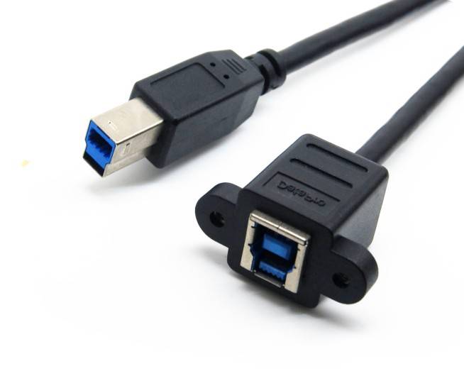 USB 3.0 BM TO BF #4-40 nut